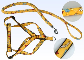 Поводок: L 20/110 см; шлейка: Н 2.5 см, min/max 56 ~ 90 см; 100% NYLON